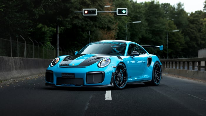 Manhart GT2 RS 991 on a road