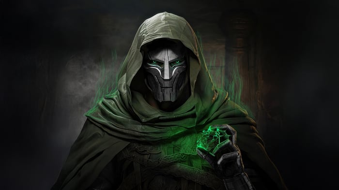 Doctor Doom with green energy