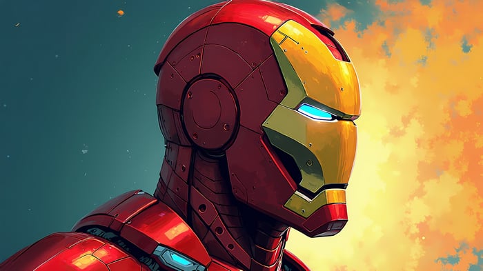 Iron Man Suit in Profile