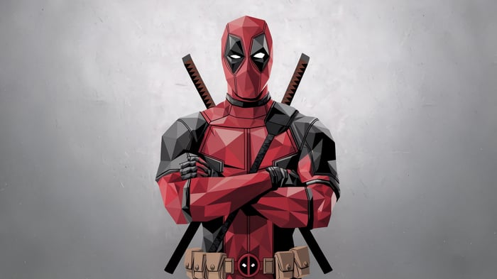 Deadpool Low Poly Art
