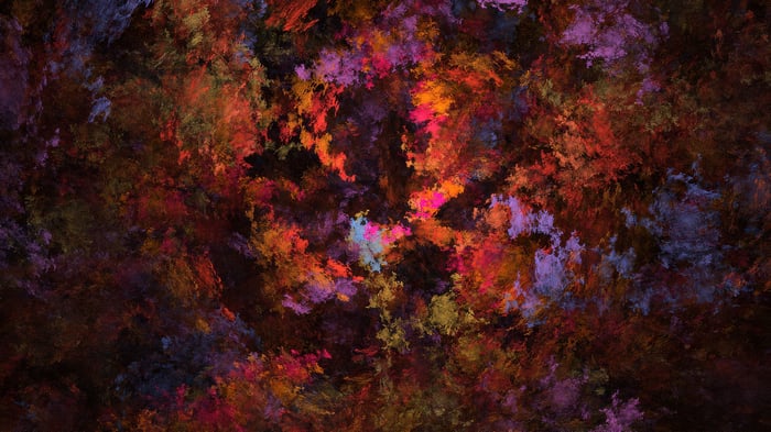 Fractal Forest Floor Abstract Art