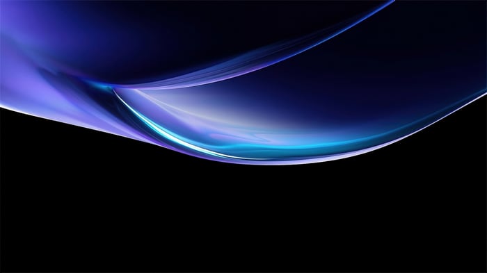 Compaq Abstract Blue and Purple Swirls