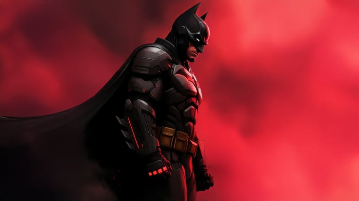 The Batman Stands Against Red Haze