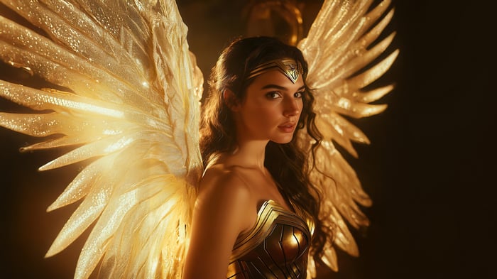 Wonder Woman with Golden Wings