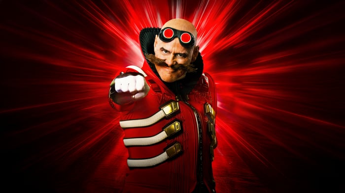 Jim Carrey as Doctor Eggman in Sonic The Hedgehog