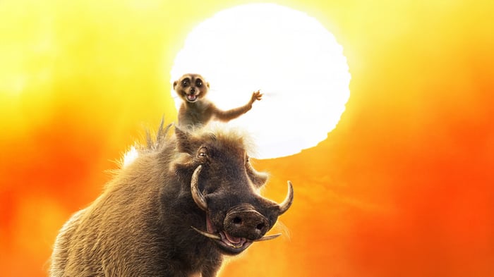 Timon and Pumbaa in The Lion King