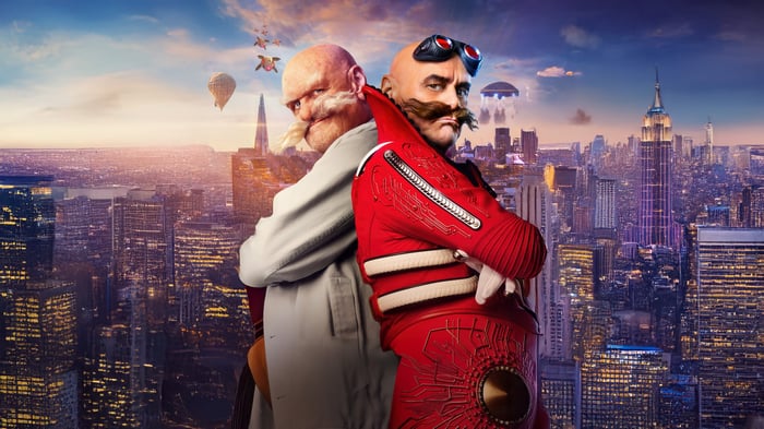 Jim Carrey as Dr. Robotnik in Sonic the Hedgehog 2