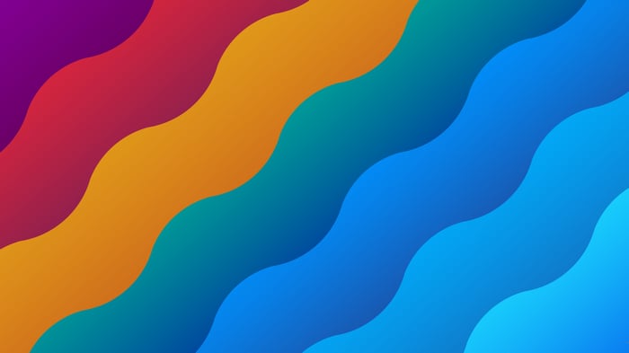 Abstract Wavy Gradient Pattern