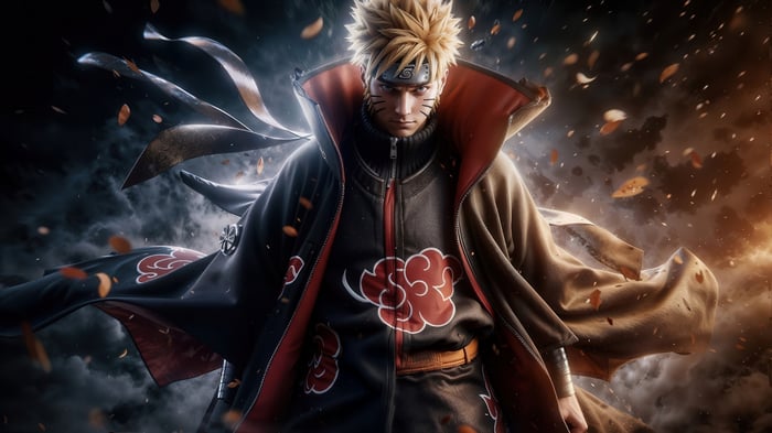Naruto Uzumaki in Akatsuki Robes