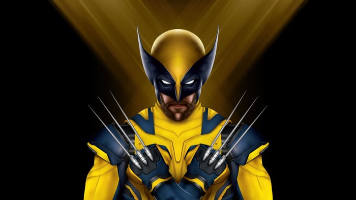 Wolverine in his yellow and blue costume