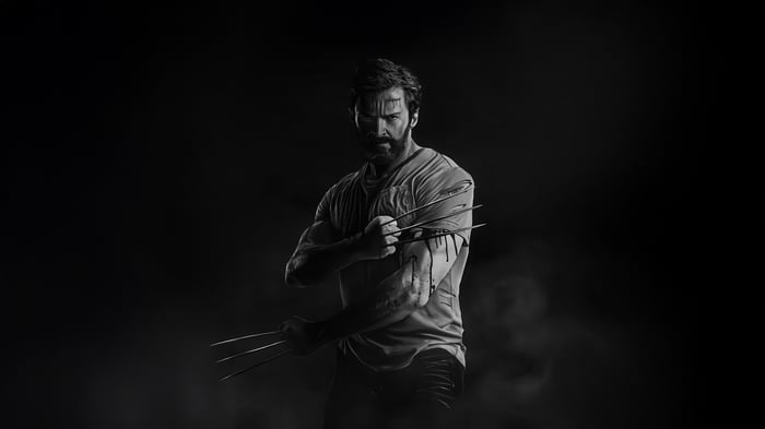 Wolverine with adamantium claws