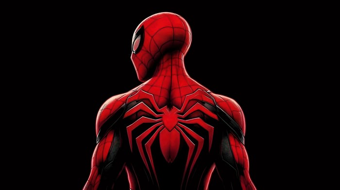 Spider-Man from the back