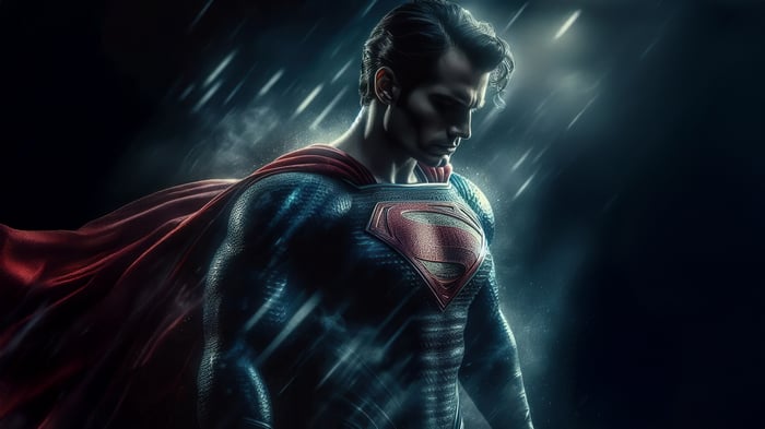 Superman in the Rain