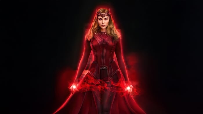 Scarlet Witch with Red Energy