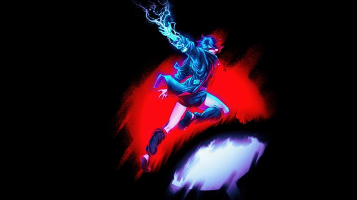 Sarada Uchiha with lightning powers