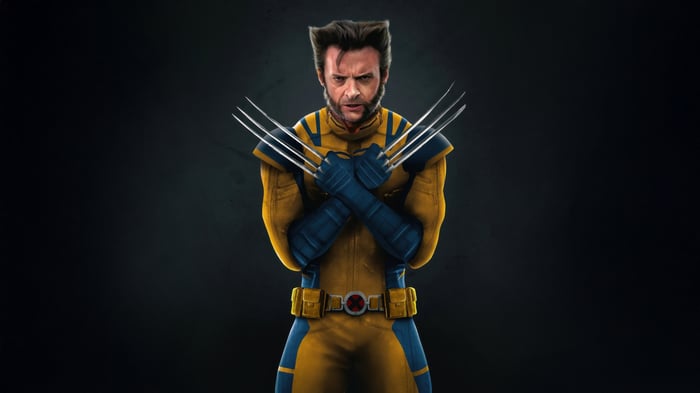 Wolverine with adamantium claws