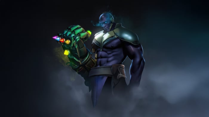 Thanos with the Infinity Gauntlet in Marvel Rivals
