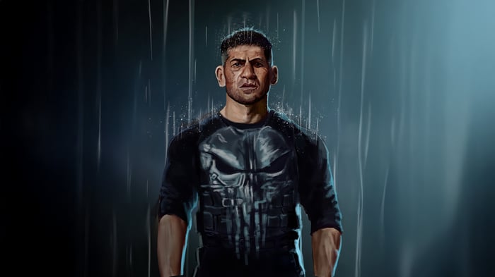 The Punisher in the Rain