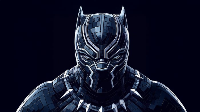 Black Panther Mask Close-up