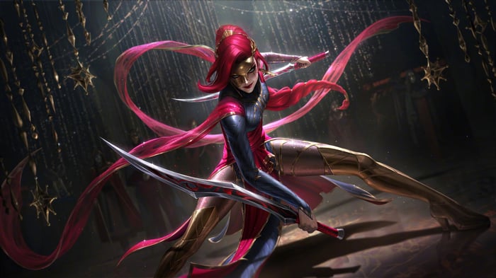 Katarina from League of Legends with daggers