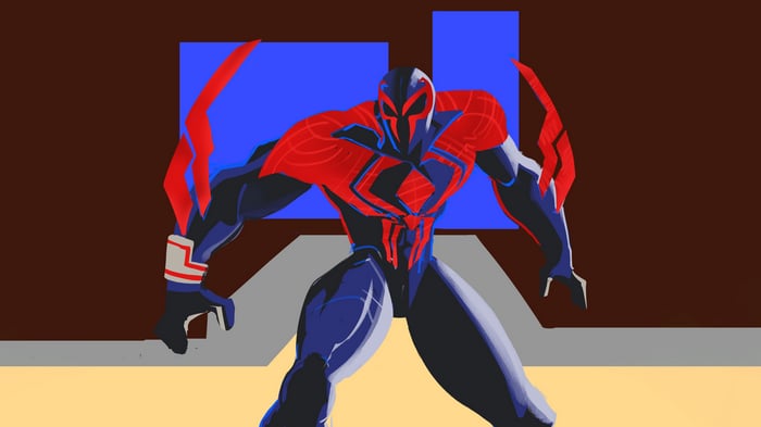 Spider-Man 2099 in a dynamic pose