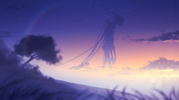 A Giant Silhouette in the Twilight Sky