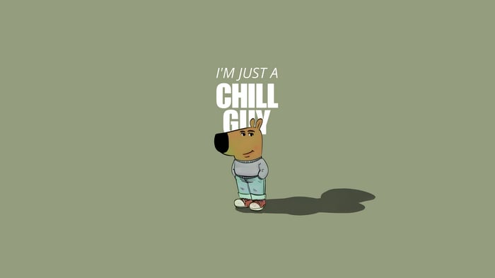 I'm Just a Chill Guy cartoon character