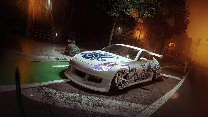 Nissan 370z with Octopus Decal in Need For Speed