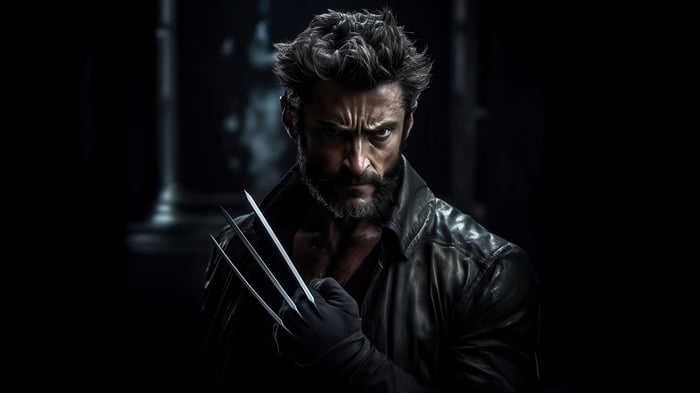 Wolverine with adamantium claws