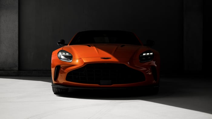 Orange Aston Martin Vantage Middle East 2024