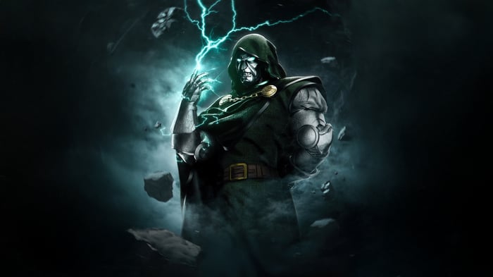 Doctor Doom summoning lightning