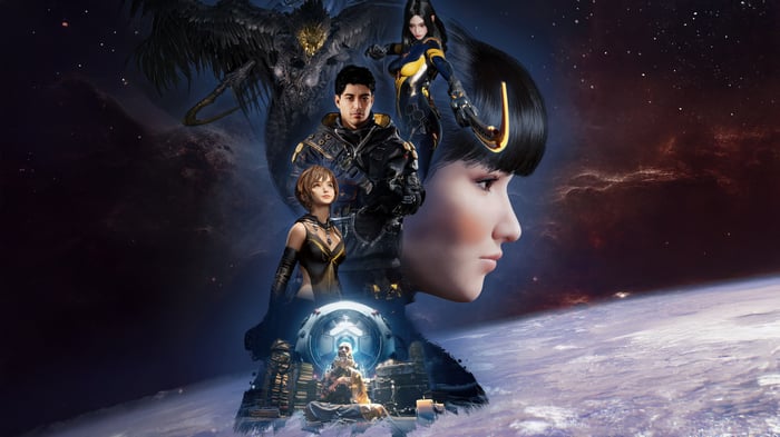 Stellar Blade Game Characters in Space