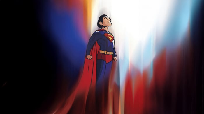 Superman in a beam of light