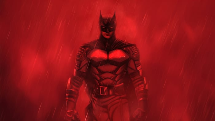 The Batman in Red Rain