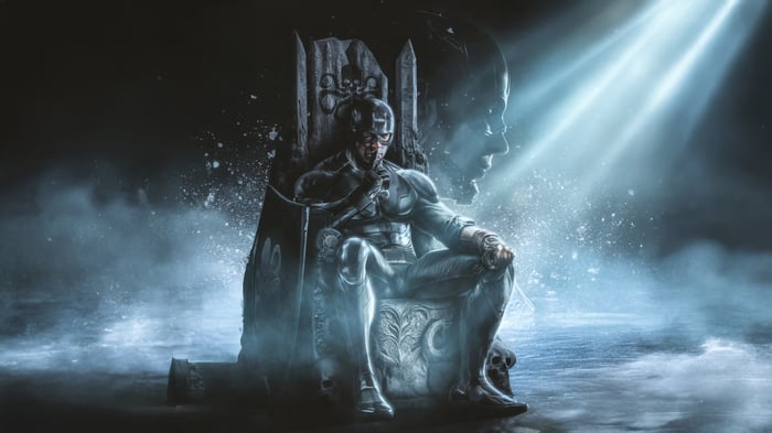 Captain America on the Throne