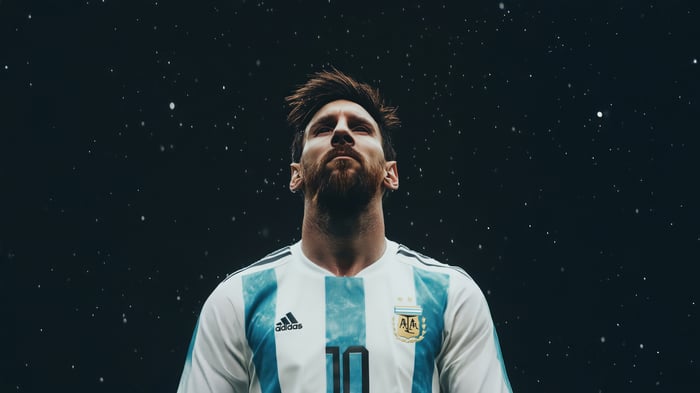 Lionel Messi in Argentina Jersey