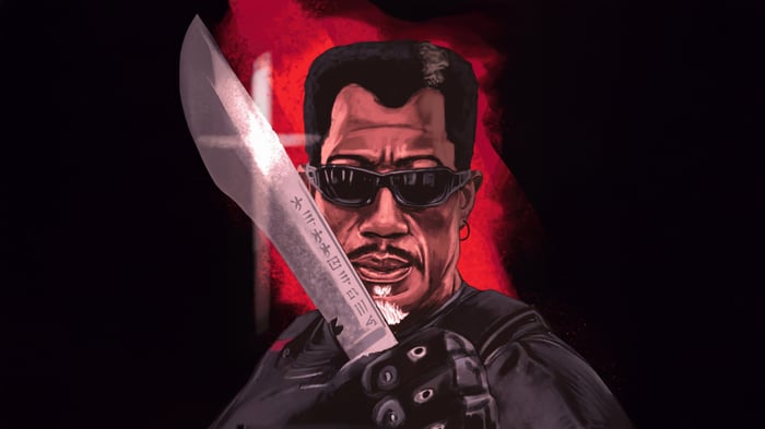 Blade holding a sword