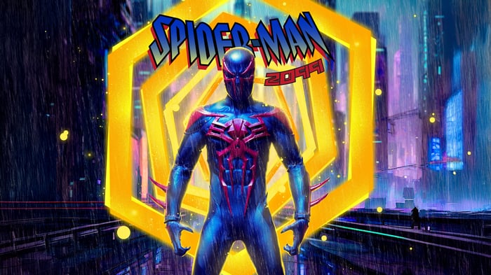 Spider-Man 2099 in a Neon City