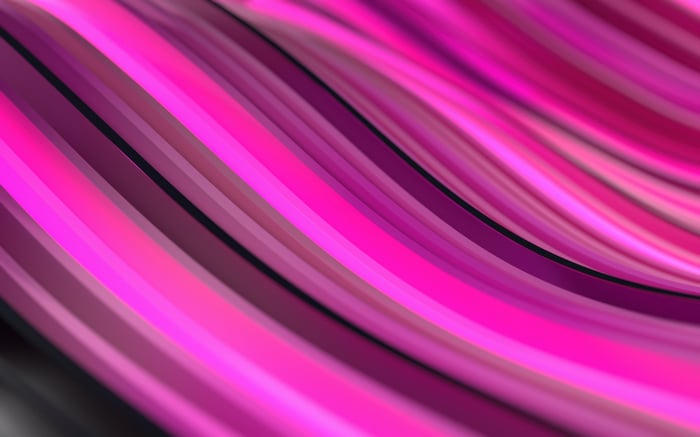 Pink abstract waves with Blender
