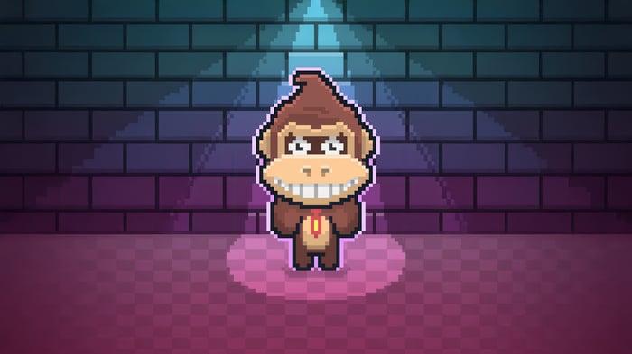 8-Bit Donkey Kong in Spotlight