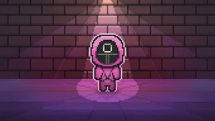 Squid Game Manager 8 Bit Pixel Art