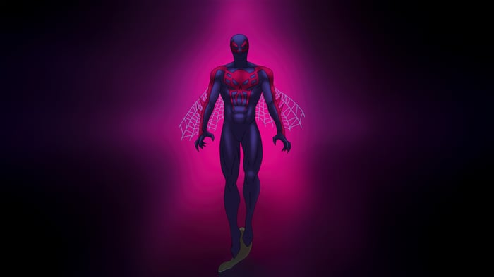 Spider-Man 2099 in a dark future