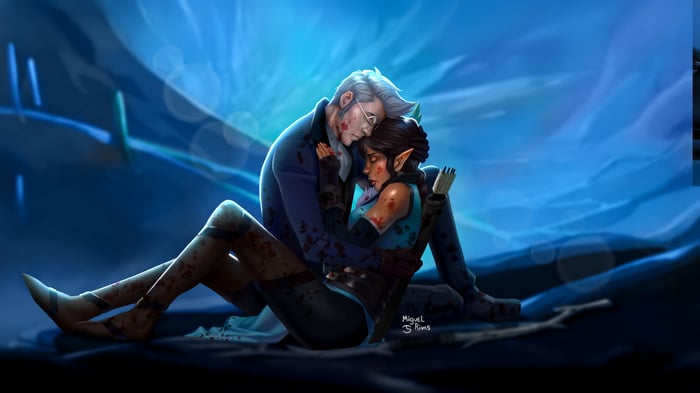The Legend Of Vox Machina Fanart: Percy and Vexahlia