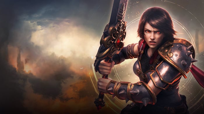 Smite 2: Female Warrior with Sword