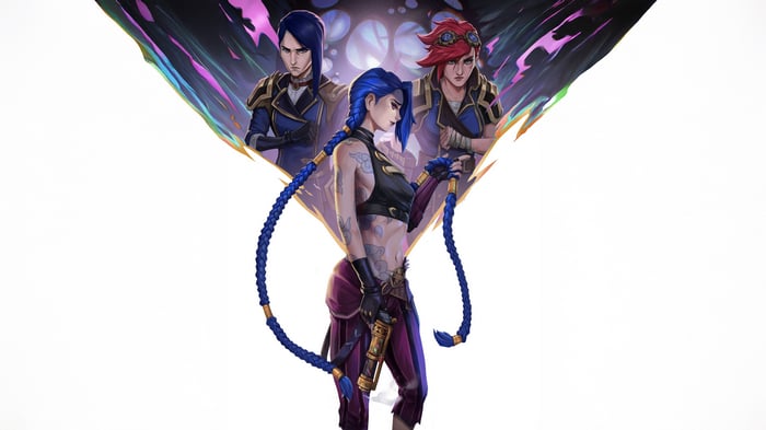 Arcane: Jinx, Vi, and Caitlyn