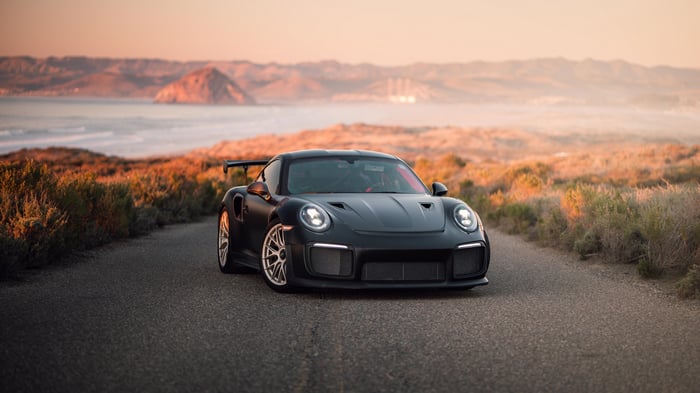 Matte Black Porsche 911 GT2 RS Weissach Package