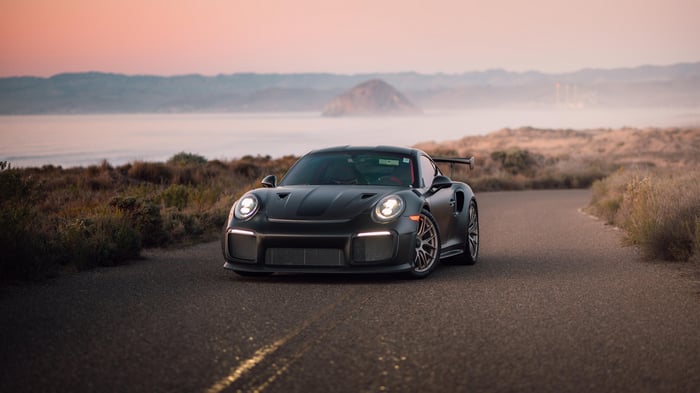 Matte Black Porsche 911 GT2 RS Weissach Package