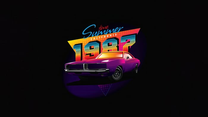 Summer Time 1987 California Dodge Challenger