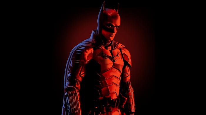 Batman in Red Lighting