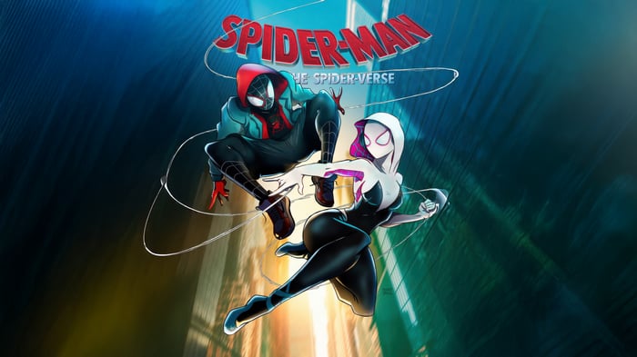 Spider-Man: Into the Spider-Verse Miles Morales and Gwen Stacy